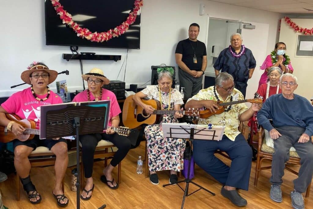 Roselani Place | Group of seniors playing music