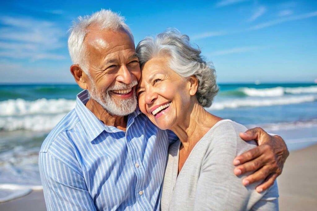 Roselani Place | Assisted Living Condos | Happy Senior Couple On The Beach